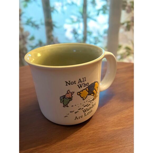 Disney x Life Is Good Winnie the Pooh & Piglet "Not All Who Wander" Coffee Mug - Picture 3 of 8